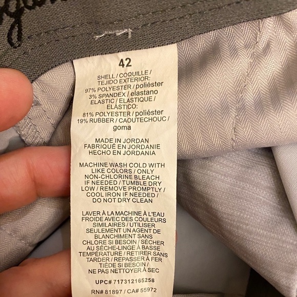 Ben Hogan Active Shorts, Gray Heathered, Size 42.  Golf, Walking, Hybrid Stretch - Picture 3 of 4